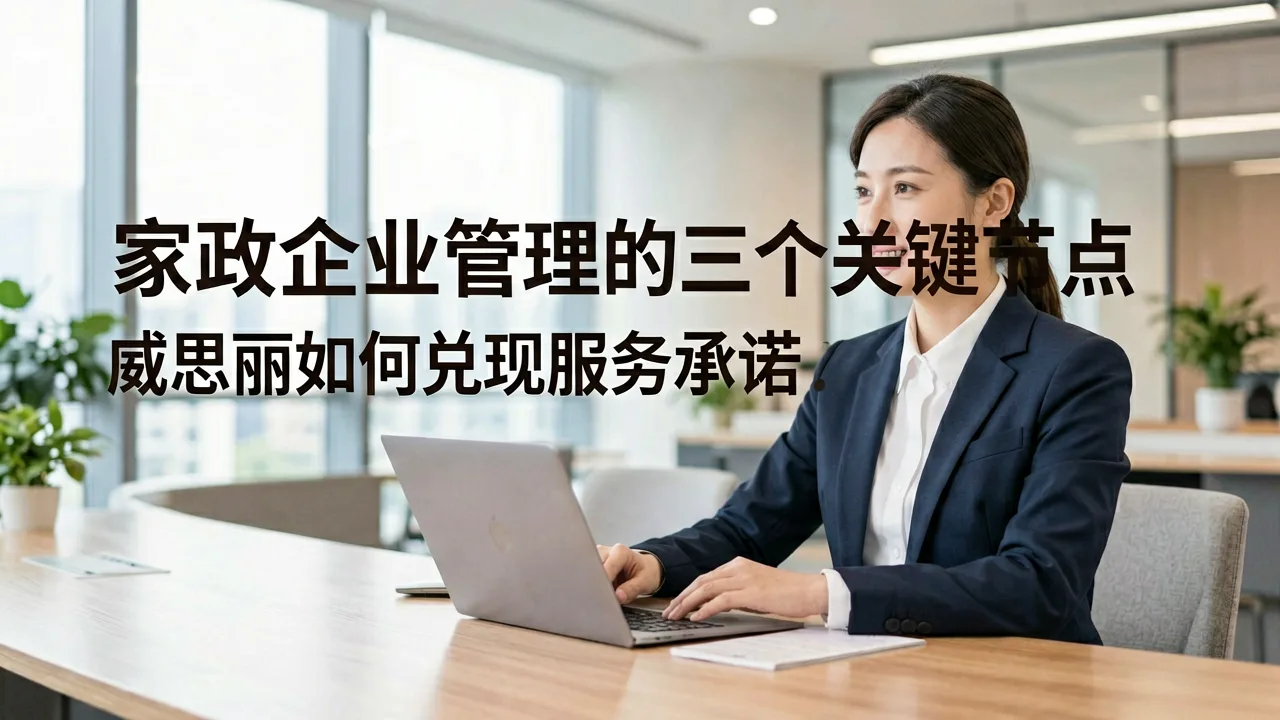 家政企业管理的三个关键节点，威思丽如何兑现服务承诺